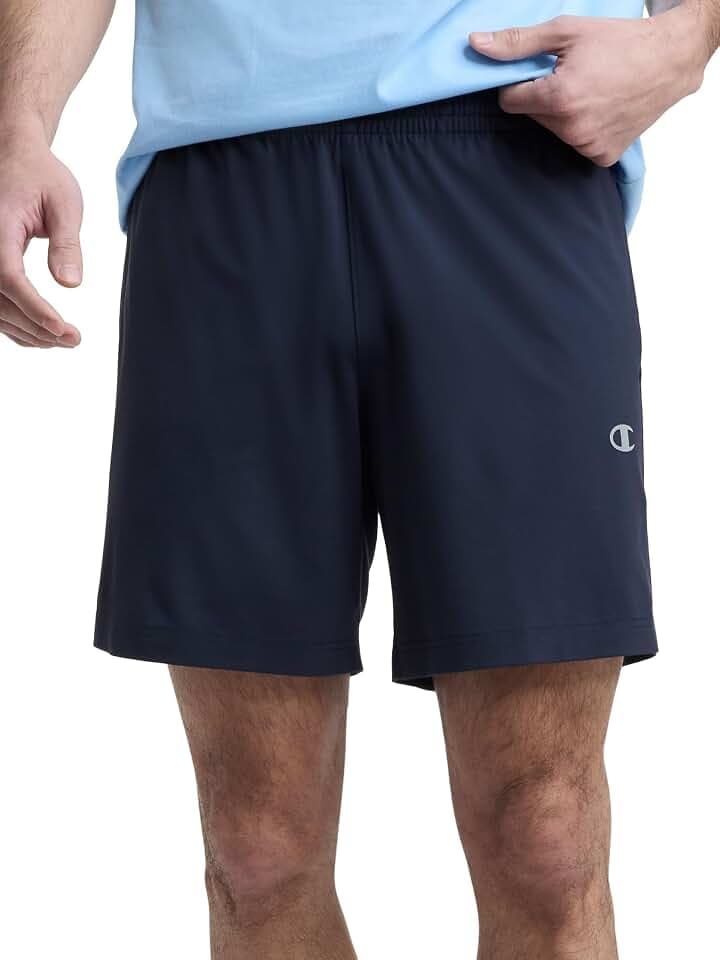 Champion Men's 7" Sport Knit Shorts, Slim Fit, Lightweight