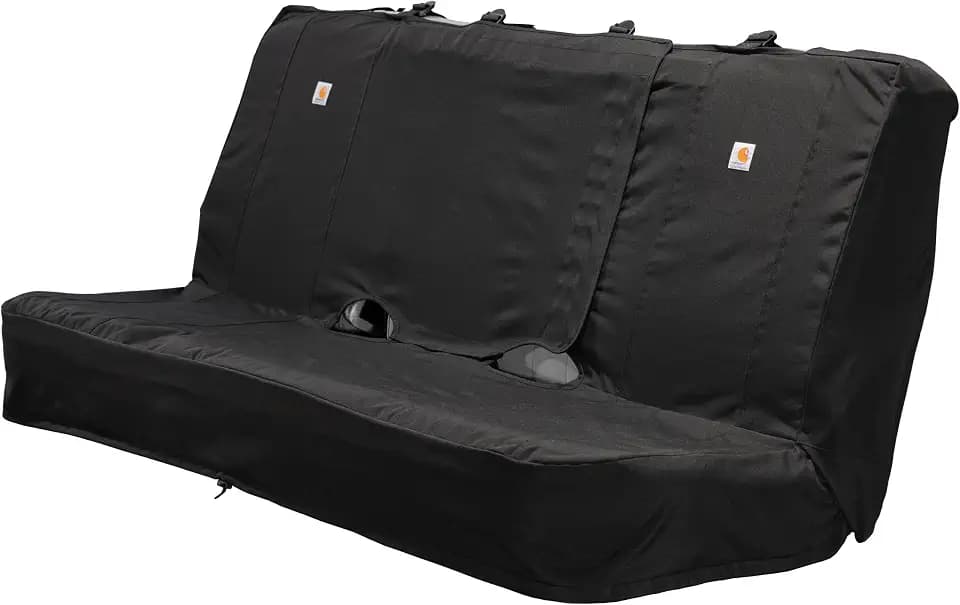 Carhartt Nylon Duck Rear Bench Seat Cover, Black