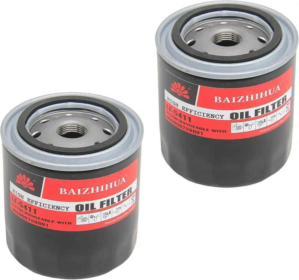 2-Pack BAIZHIHUA 006000789B91 Oil Filter Compatible with Mahindra Tractors