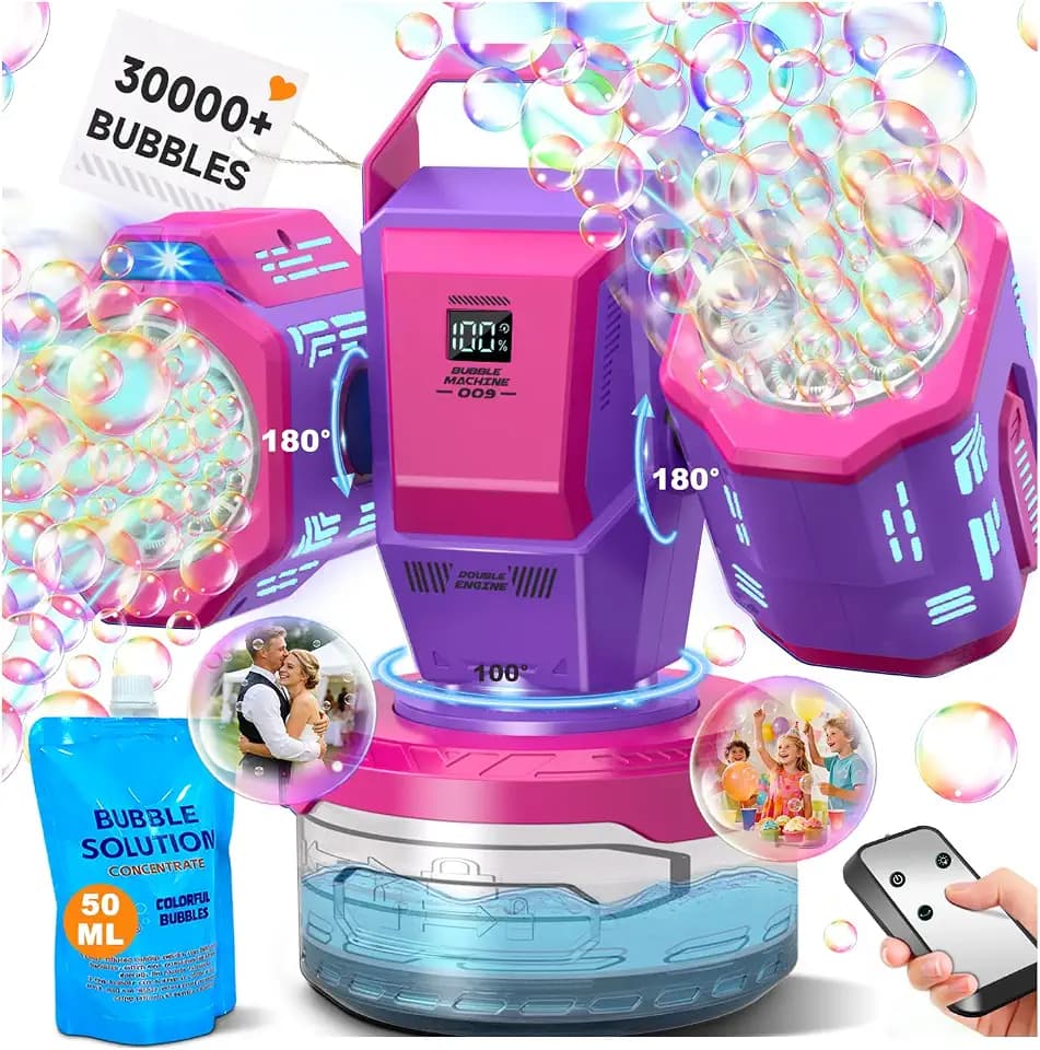 Zerhunt High-Output Bubble Machine for Wedding: 30000+ Bubbles/Min