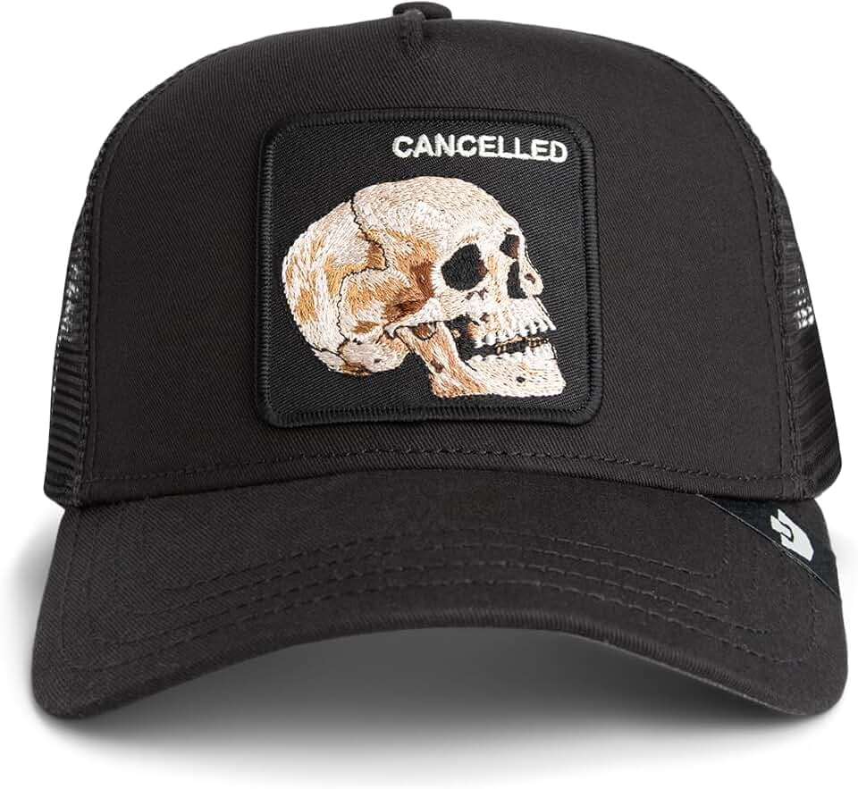 Goorin Bros. Trucker Cap The Cancelled Skull Void Black Schwarz, Size:OneSize