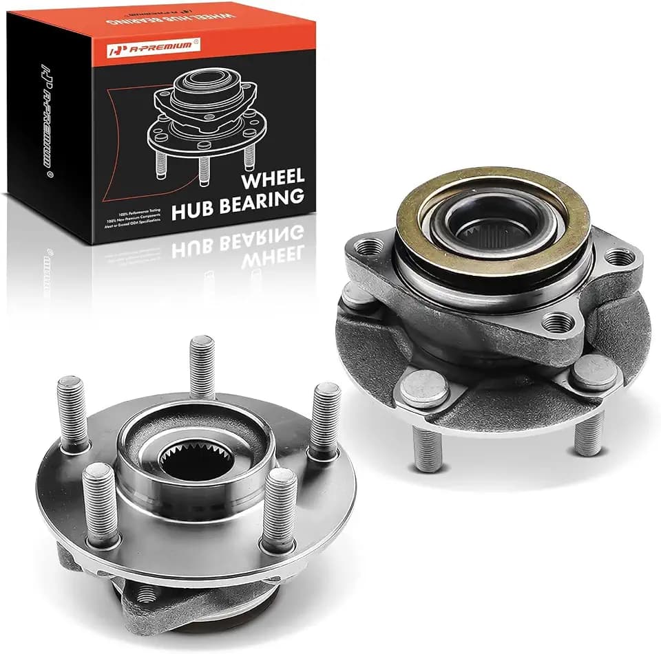 A-Premium 2 x Front Wheel Bearing and Hub Assembly with 5-Lug