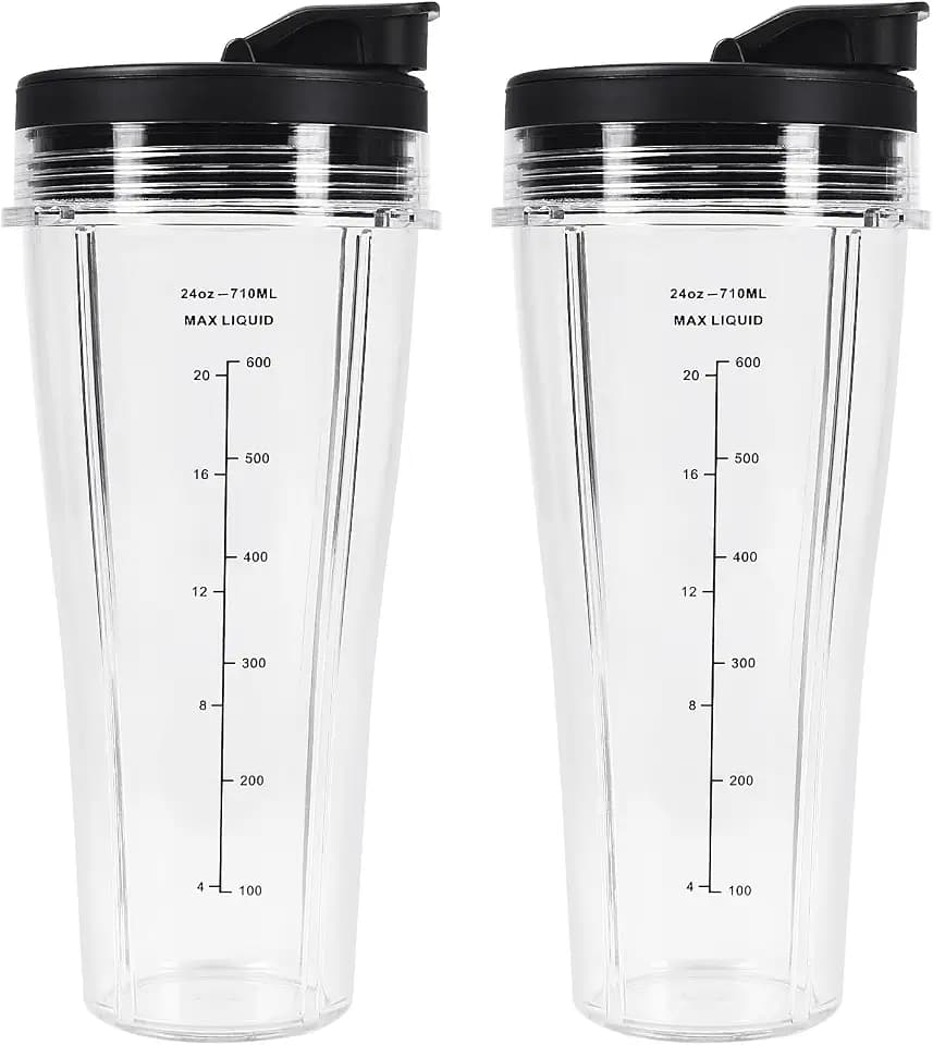 GINOYA 2 Stück 710 ml Mixbecher für Ninja BN750EU BN800EU, Hüllen