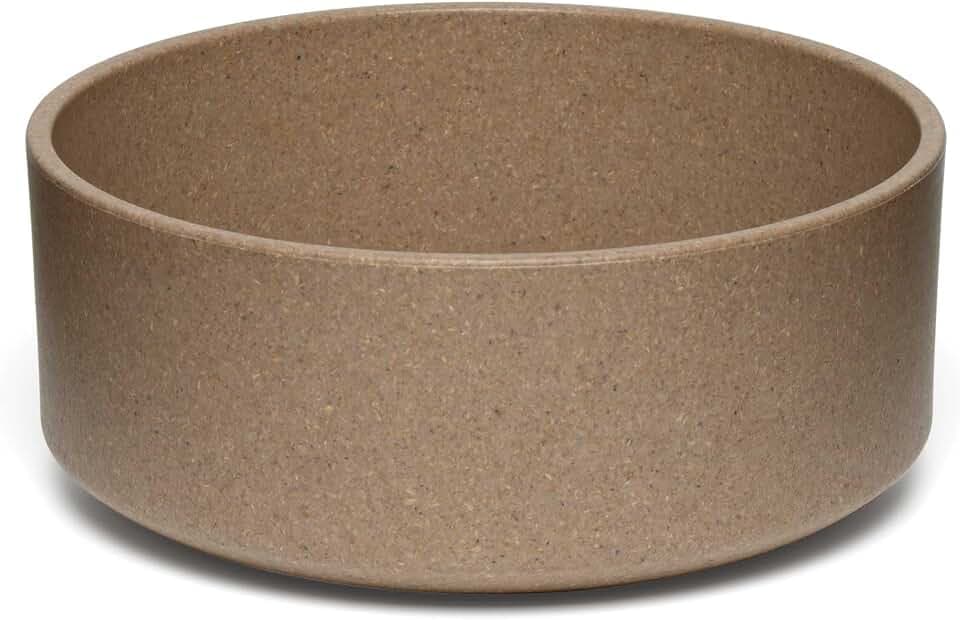 Loving Pets - Dolce Bamboo - Eco-Friendly Pet Bowls & Dishes for Dog, Cats, Puppy Food and Water Dish -Sustainable and Dishwasher Safe, Made with Real Bamboo (Medium, Coffee-Brown)