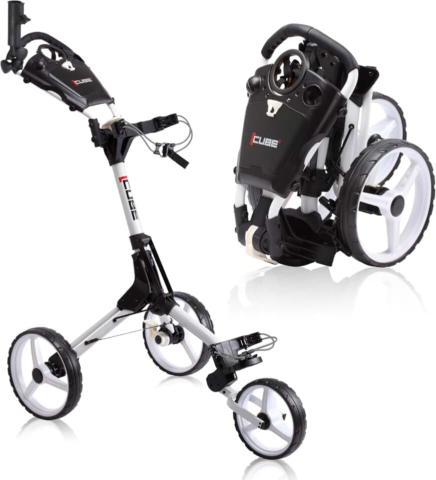 CUBE Cart - 3-Wheel Golf Push Cart