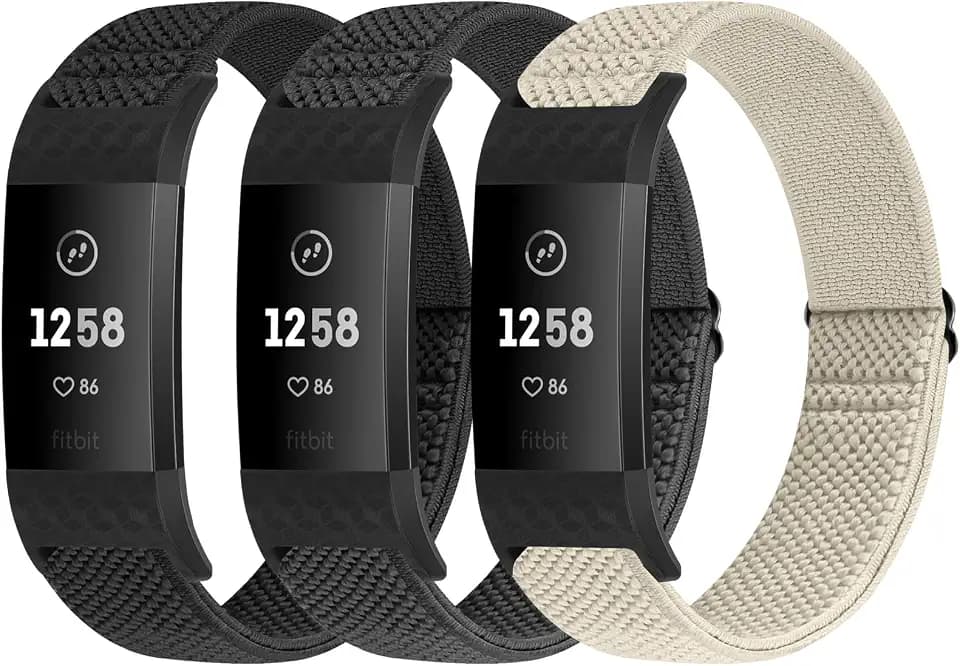 Bands Compatible with Fitbit Charge 2 Bands for Women Men, Classic & Special Edition Adjustable Stretchy Nylon Replacement Strap Wristbands for Fitbit Charge 2
