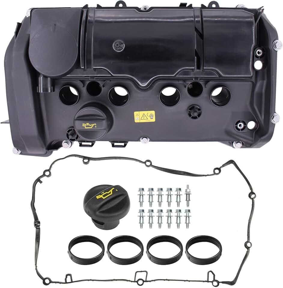 Ventildeckel Zylinderkopfhaube Motor Ventil Deckel Zylinderkopf Abdeckung mit Dichtung Öldeckel Schrauben Ölkappe für 1er F20 F21 3er F30 F80 3er Touring F31 2010 2011 2012 2013 2014 2015 2016