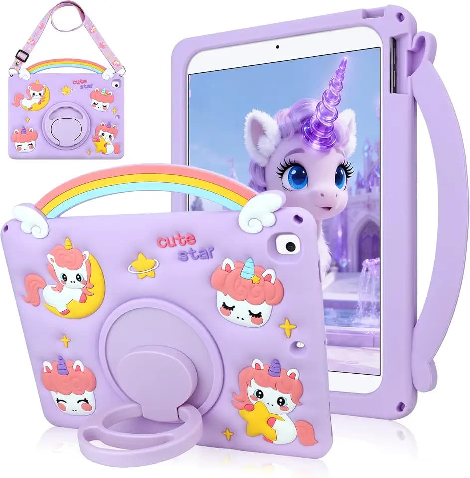 SAMONPOW for iPad 9th /8 th/ 7th Generation Case iPad 10.2 Inch Case Kids