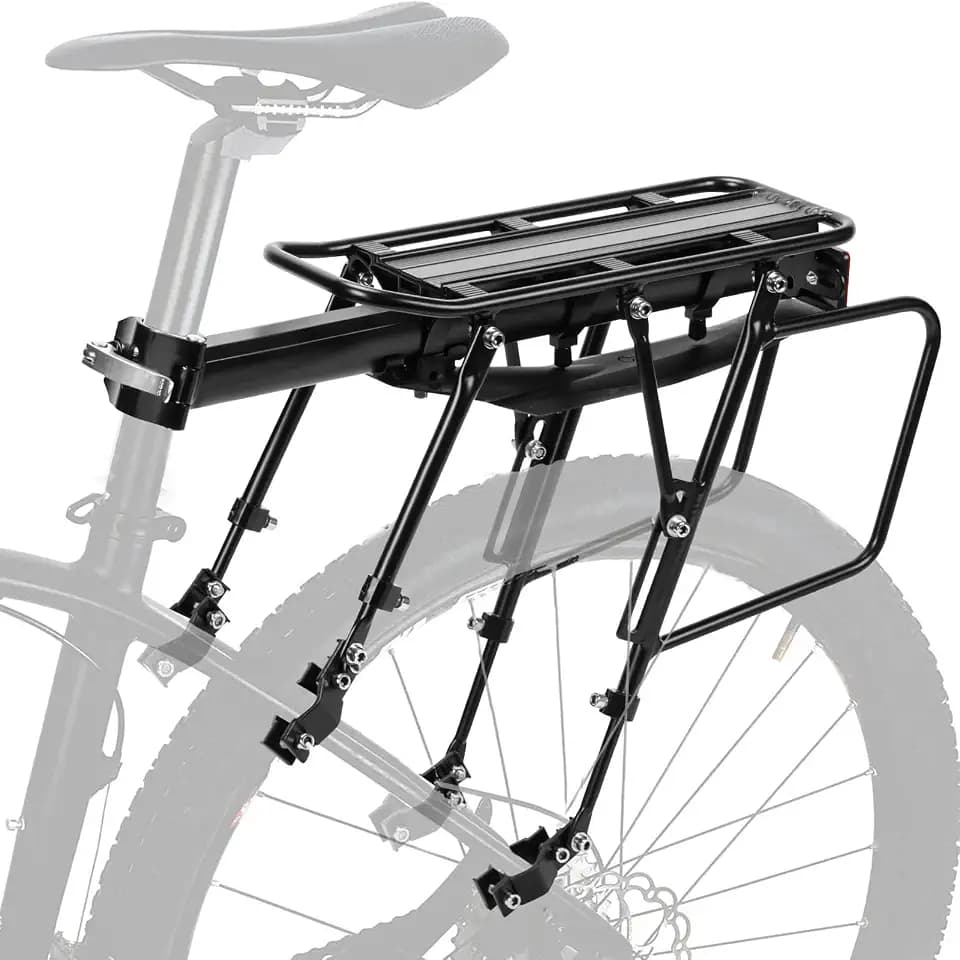 PIREKZUNT Rear Bike Rack Quick Release Bicycle Cargo Rack