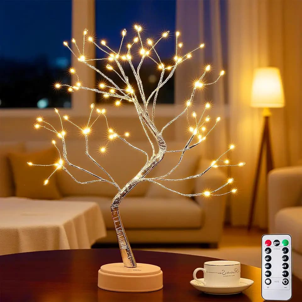Dekoleuchte,Lichterbaum,108 Led Baum Lampe,8 Modi Dimmbar,Mit Fernbedienung&Timer,Usb/Batteriebetrieb(Aa),Verstellbare äSte FüR Perfekte Stimmung,Valentinstag,Romantische Deko,Hochzeit & Tischdeko