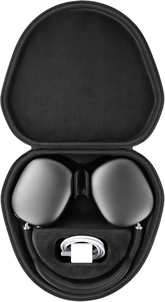 co2CREA Hard Case with Sleep Mode for Apple AirPods Max 2/1, Black