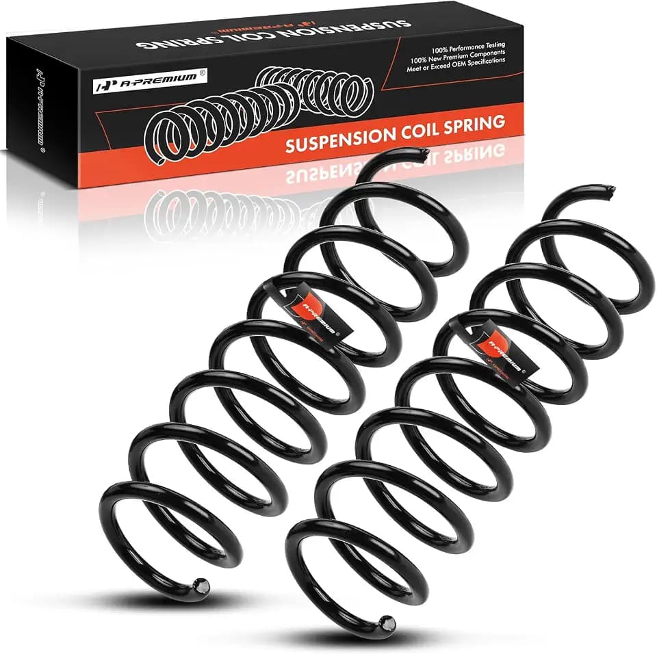 A-Premium Rear Suspension Coil Spring Set Compatible with BMW
