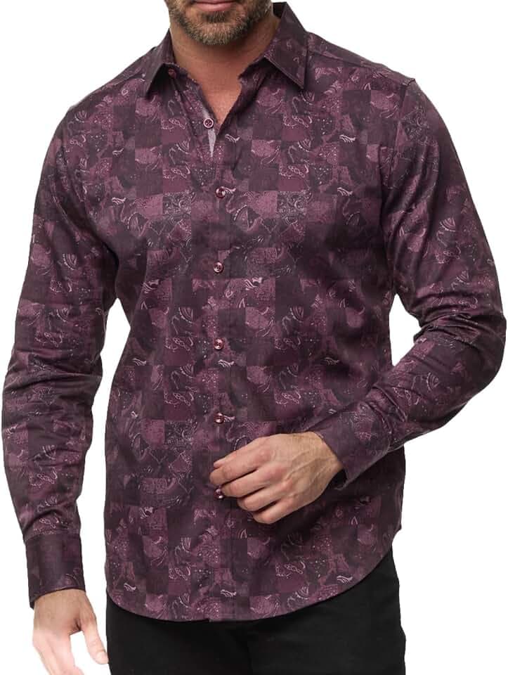 Robert Graham Men's Tourneau Long Sleeve Woven Button Down Shirt