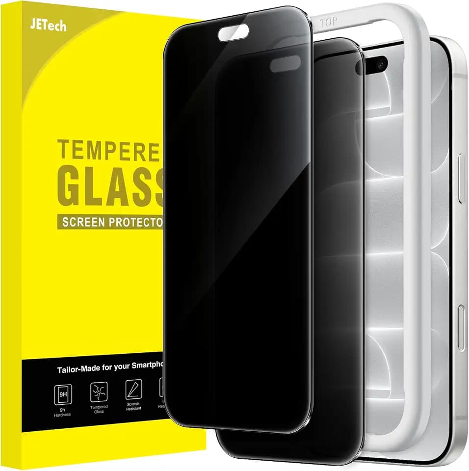 JETech Privacy Screen Protector for iPhone 18 Pro Max, 2-Pack