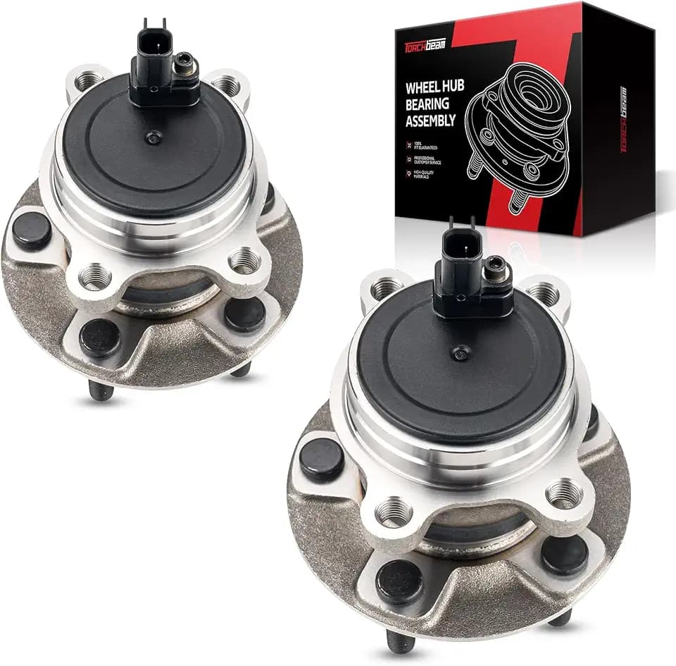 Torchbeam Pair 512466 Rear Wheel Bearing Hub Assembly for 12-18 Ford Focus