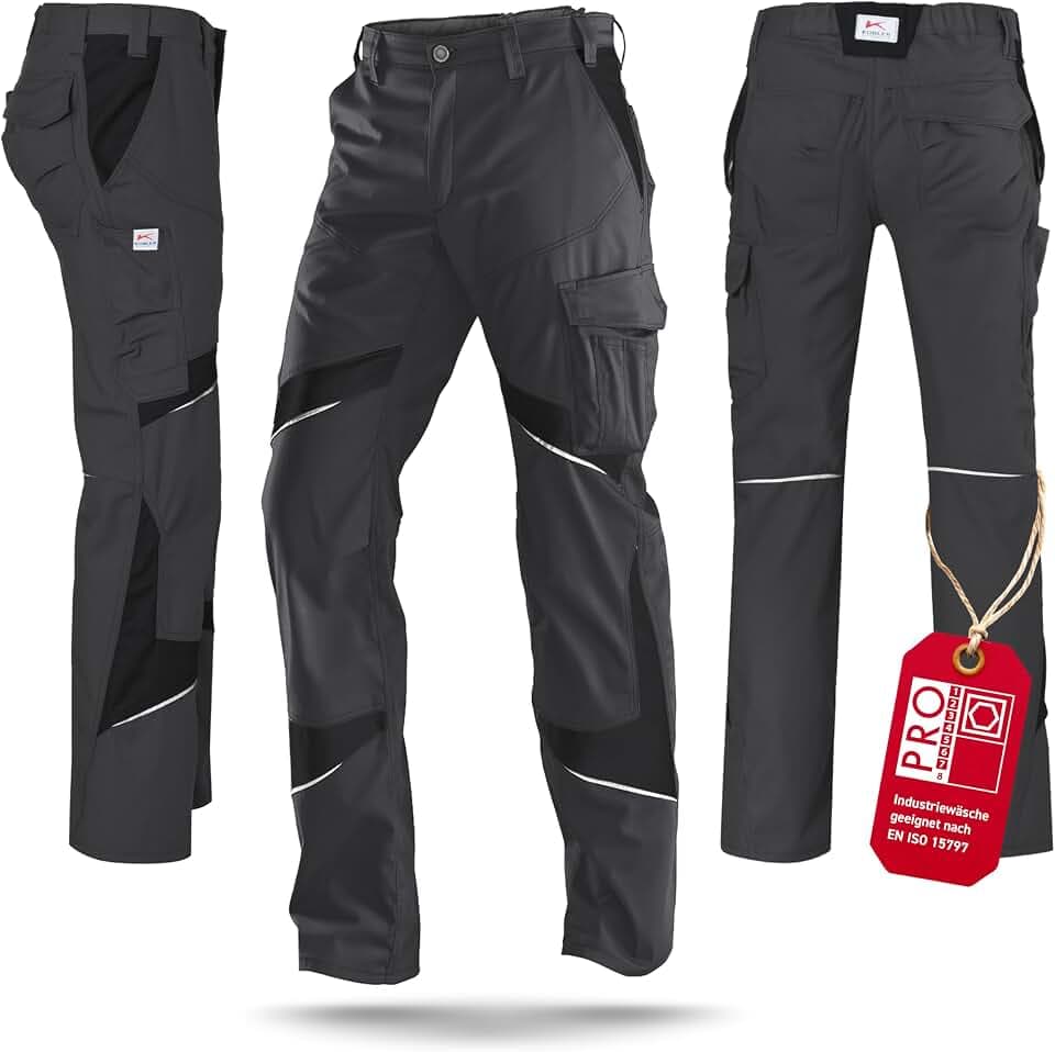 KÜBLER Workwear Bekleidung Damenbundhose schwarz/pink