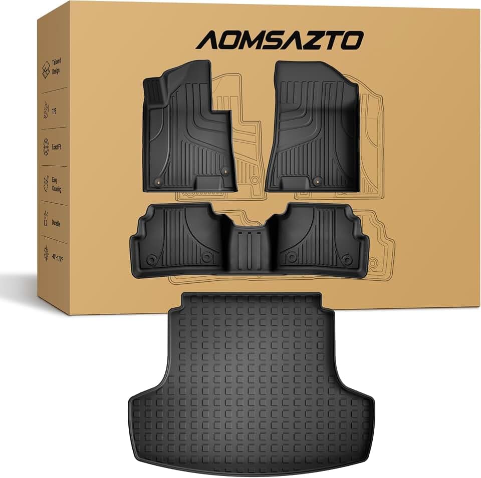 AOMSAZTO Floor Mats for Kia K5 FWD 2021-2026 & Hyundai Sonata 2020-2026