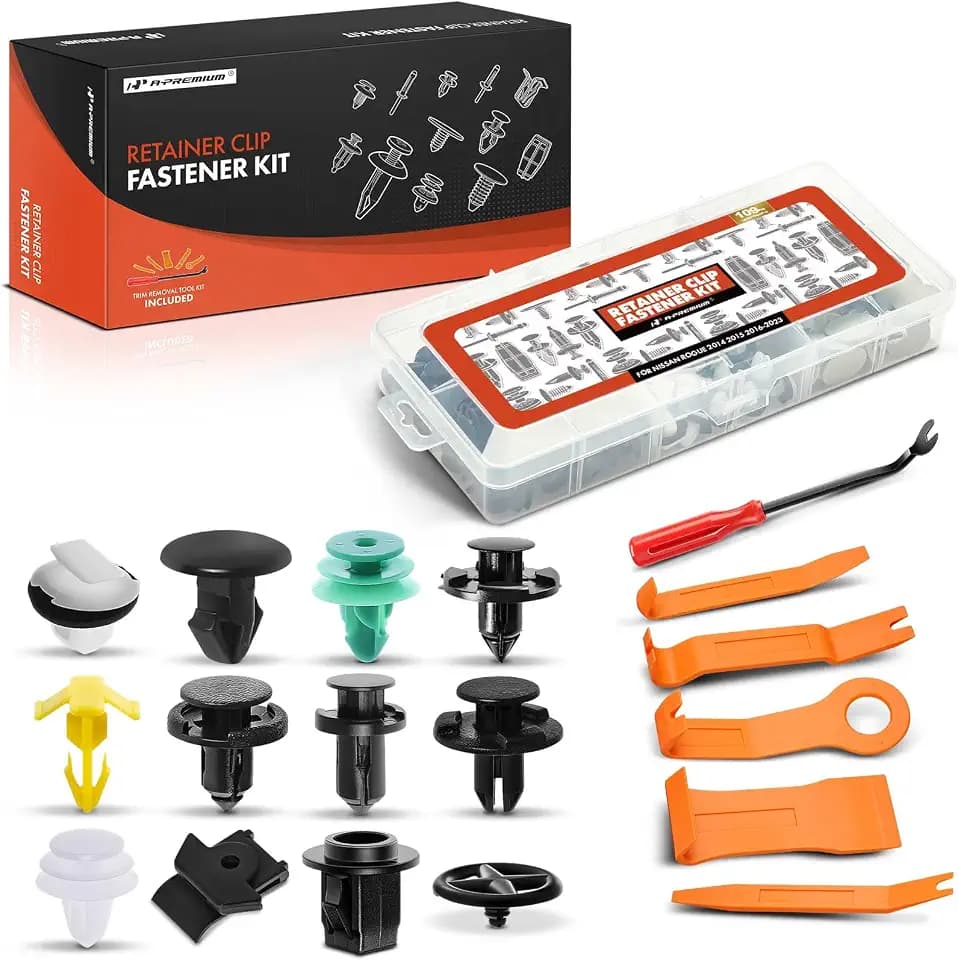 A-Premium 109PCS Retainer Clip Kit Compatible with Nissan Rogue 2014-2023