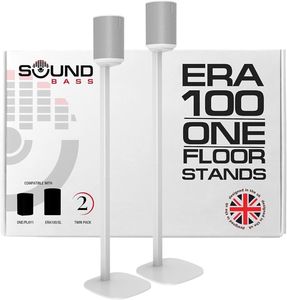 Sound bass ERA 100 Floor Stand, Twin (2pcs), White, Double, Pair