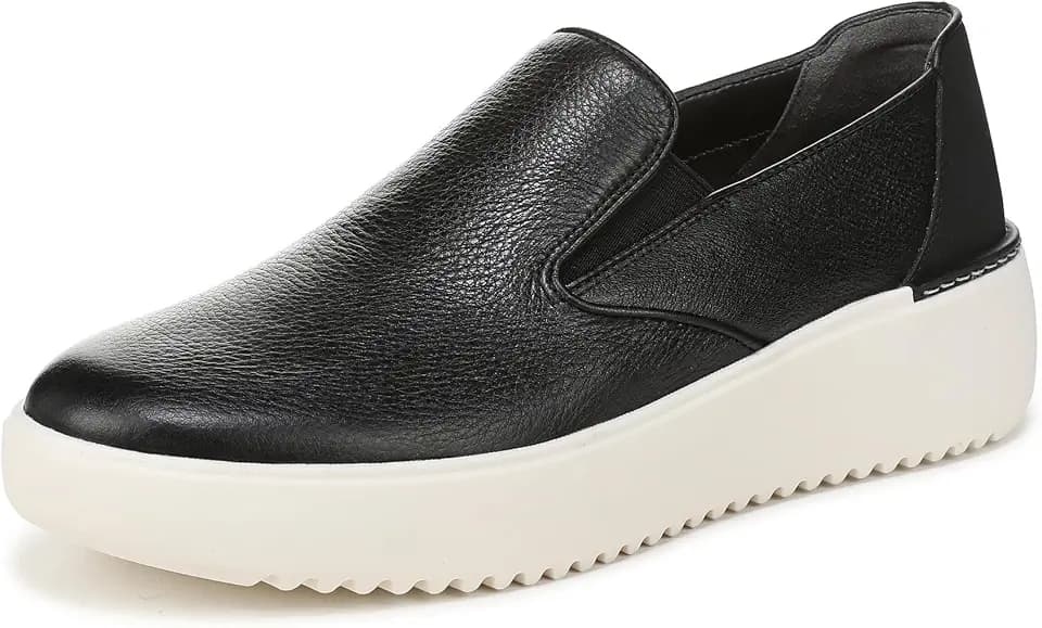 Vionic Kearny 2.0 Slip On Shoes Black Leather