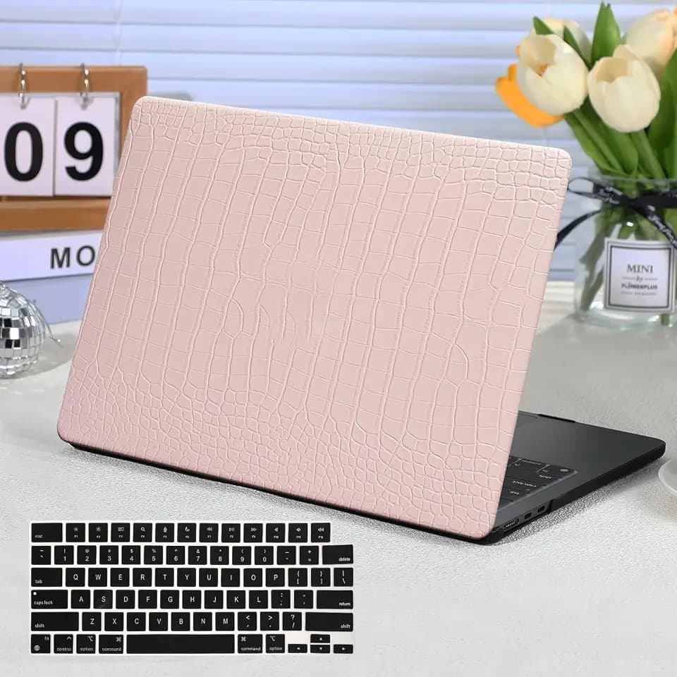 for MacBook Pro 14 inch Case M5 M4 M3 M2 2026-2021,Leather Vintage Brown