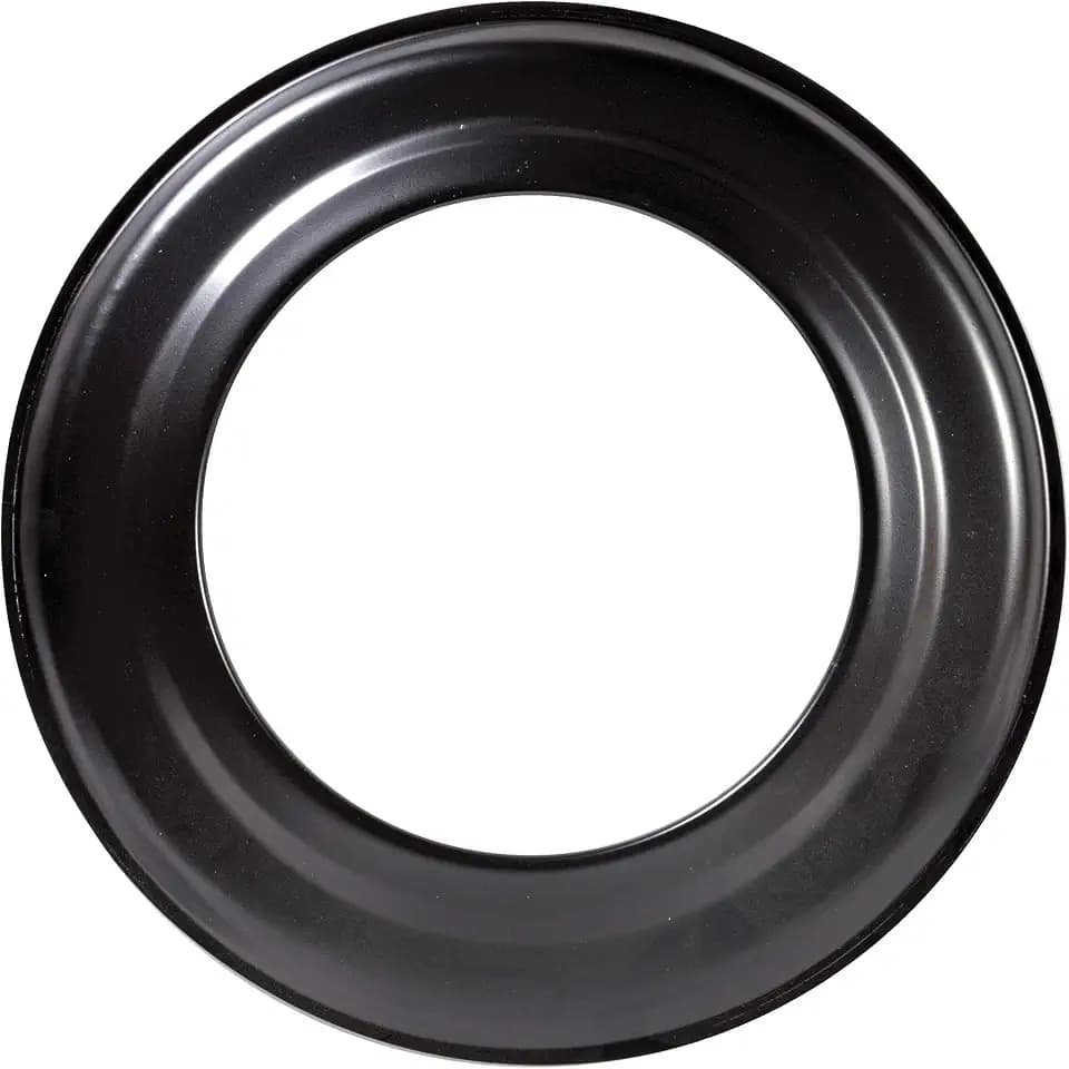 FIREFIX R160/R Ofenrohrrosette für 2 mm starken Ofenrohre/Rauchrohre in 160 mm Durchmesser, für Kaminöfen und Feuerstellen, Senotherm, schwarz, starr