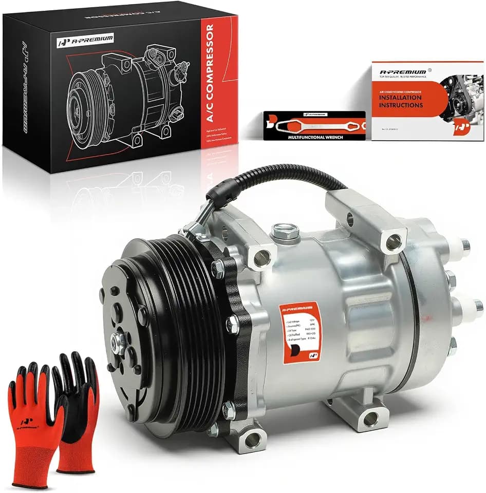 A-Premium Air Conditioner AC Compressor with Clutch