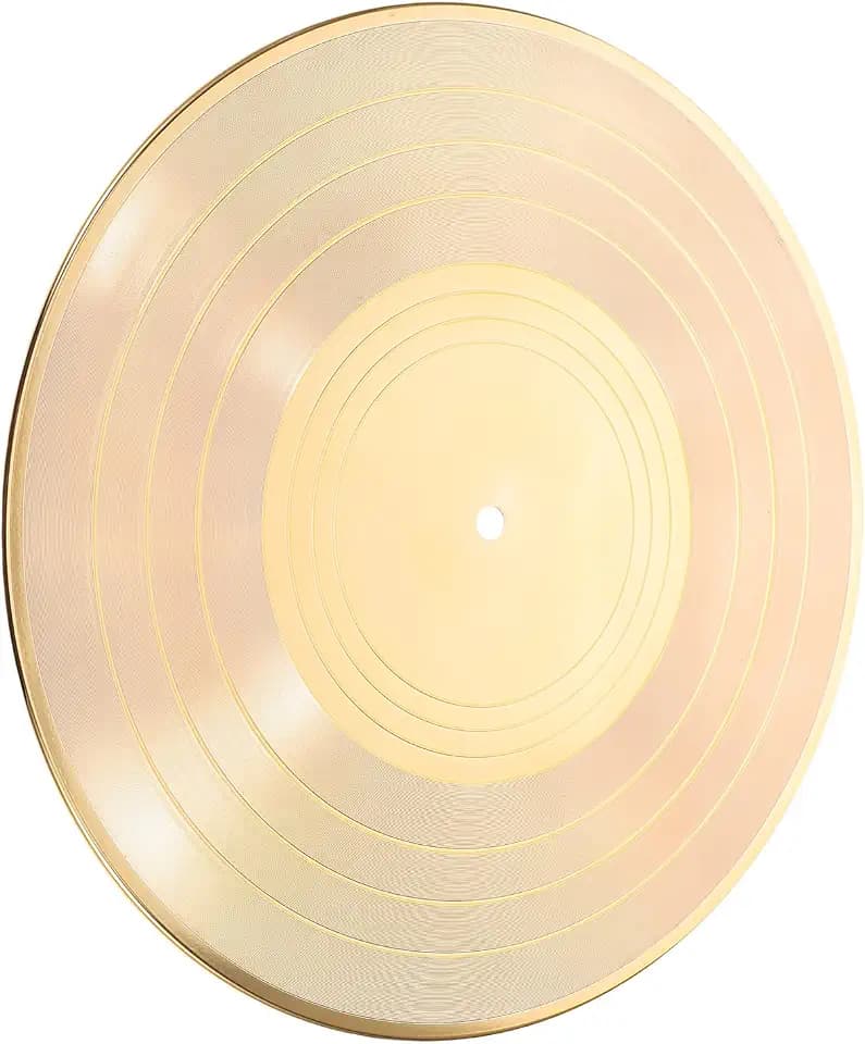 Schallplattenuhr Selbstgemacht Vinyl mit Goldakzenten Kreative Wanddekoration für Wohnzimmer Café und Bar Vintage Musikuhren Wandgestaltung