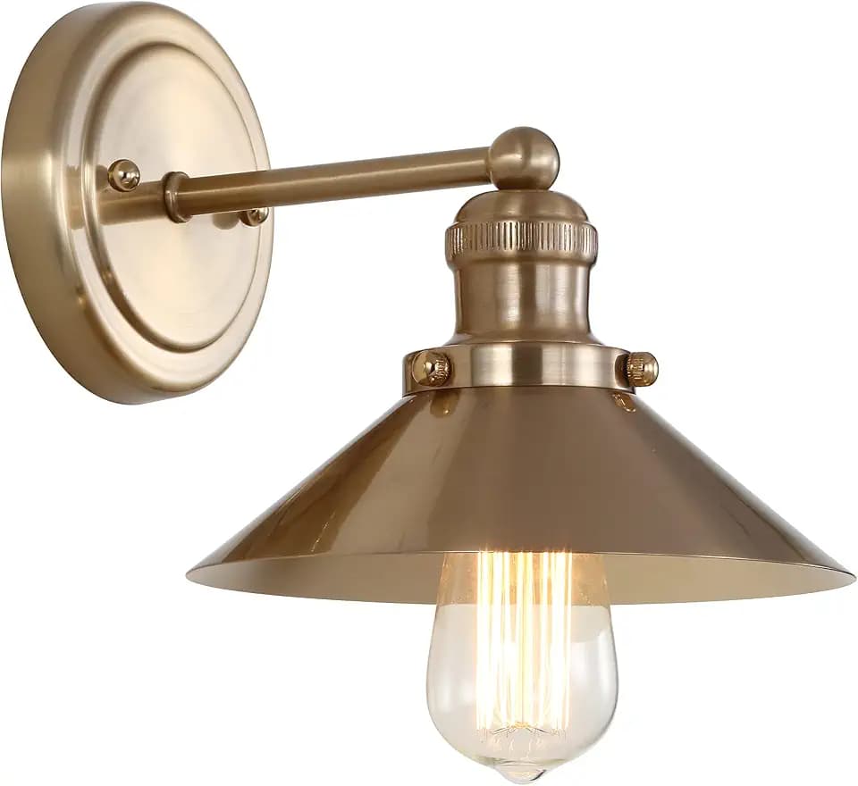 JONATHAN Y July 1-Light 7.88" Vanity Light, Brass Gold