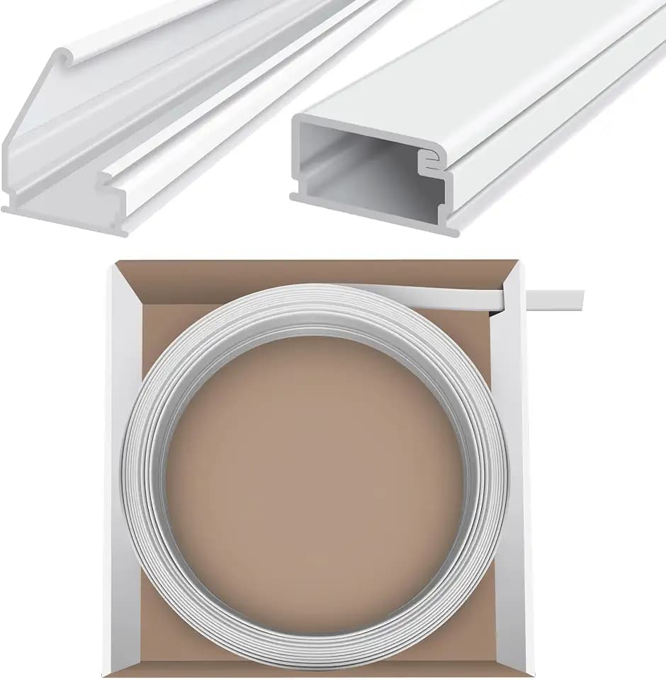 Electriduct Medium (500) Latching Cable Raceway Roll - 50 Feet - White
