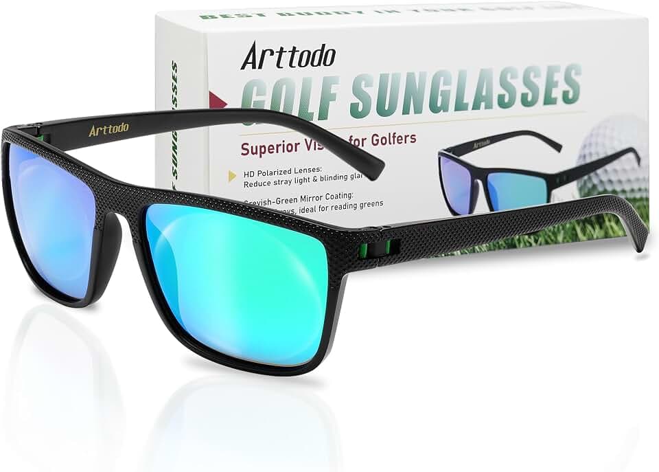 Golf-Sonnenbrille, polarisierte Sonnenbrille für Herren und Damen, ideal