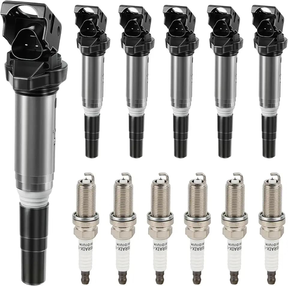 Motorevo Ignition Coil Pack and Plug Compatible with BMW 3.0L L6 325i 328i