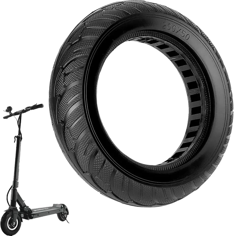 200x50 Vollgummireifen für Dualtron Speedway Mini 4 Pro/SpeedTrott GX12 Elektroroller Explosionsgeschützte Dämpfung Scooter-Rad 8 Zoll 8,0 * 2,0 Vollreifen Ersatzräder Hinterrad (1 Stück)