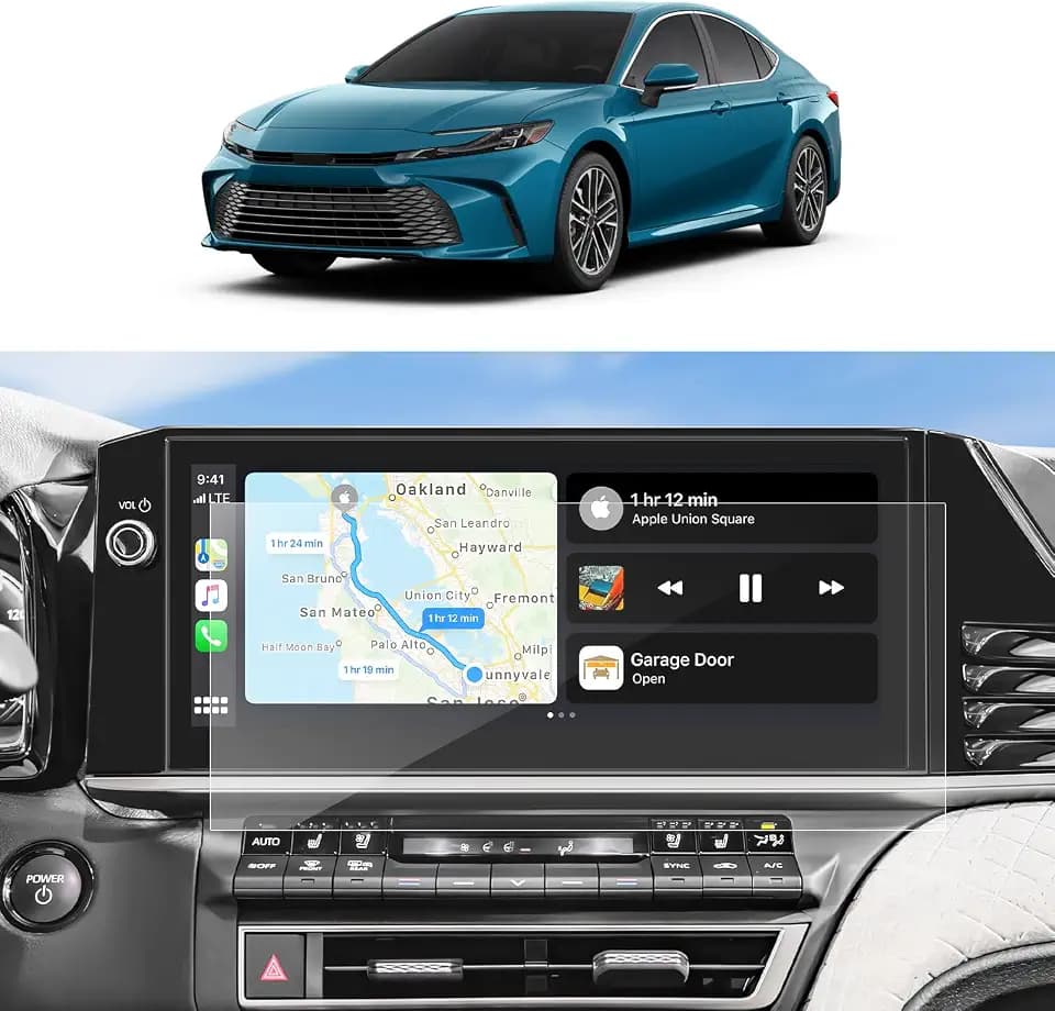 SKTU 2Pcs for 2025 2026 Toyota Camry Screen Protector 12.3 Inch for 2025+ Toyota Camry XLE/XSE 12.3 Inch Navigation Screen Toyota Camry 2025 2026 Accessories 2026 Camry Hybrid Screen Protector [Ultra Clear, Anti-Glare]