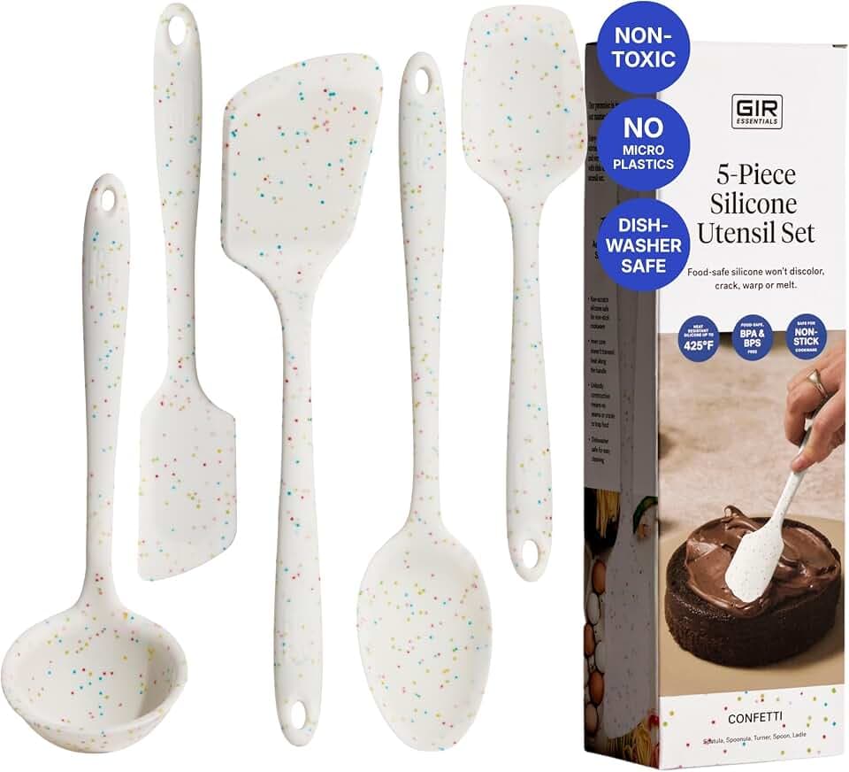 GIR: 5-Piece Silicone Essentials Kitchen Utensils Set – Party Confetti