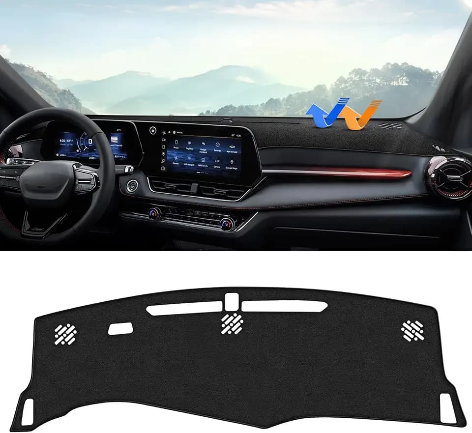 Autorder Dashboard Cover Mat for 2025 2026 Chevy Chevrolet Equinox Accessories Dash Cover Upgrade Velvet Dash Mat UV Rays Protector(Not for Chevrolet Equinox EV)
