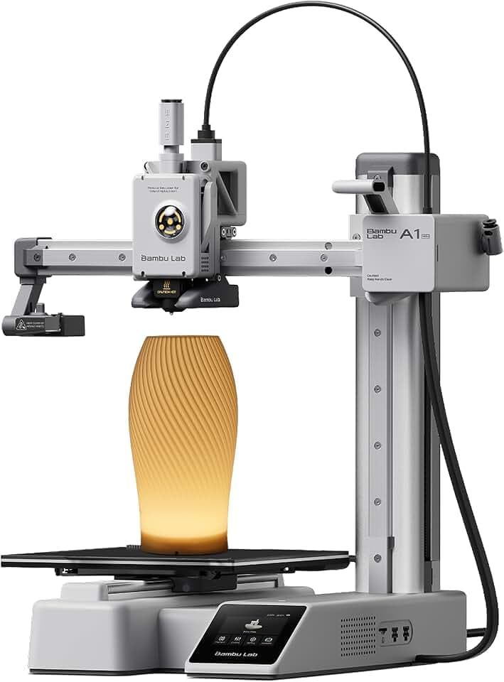 Bambu Lab A1 Mini-3D-Drucker mit LED-Lampen, Aufbau in 20 Min. für Anfänger
