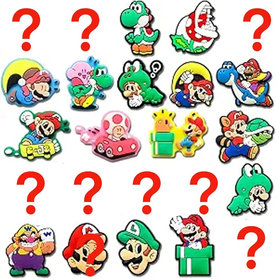24Pcs Cartoon Game Shoe Charms for Clogs Sandals Decoration, Shoe Accessories Charms for Adults Party Favors