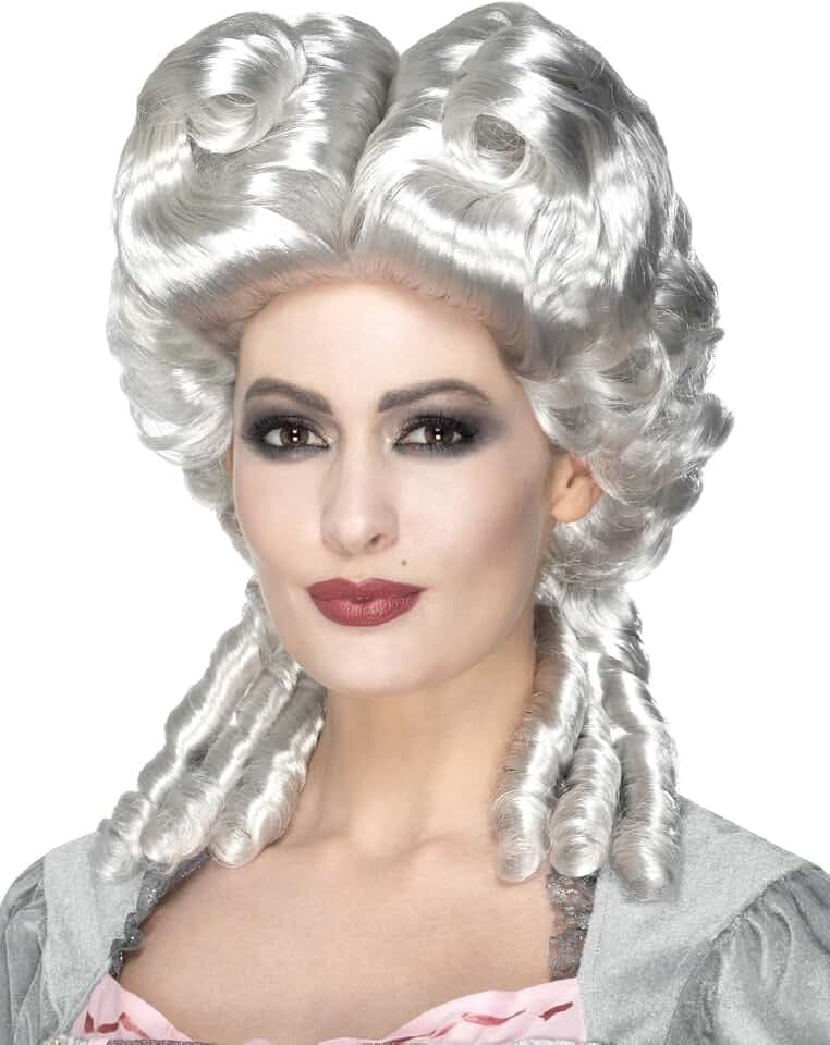 Smiffys Marie Antoinette Perücke, Weiß Halloween