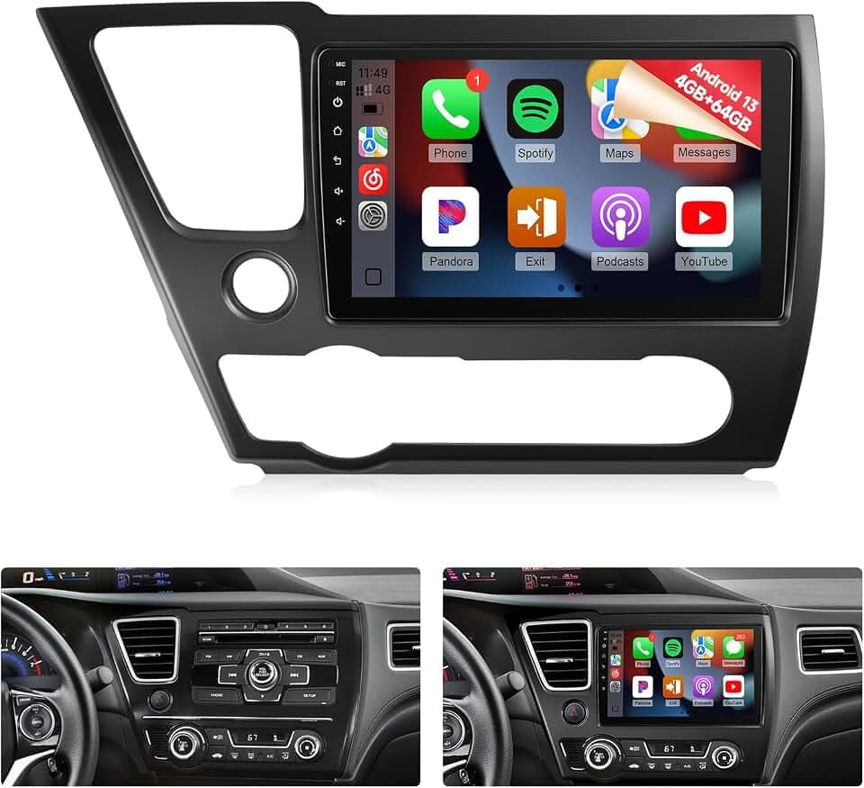 Naifay 4G+64G Android Car Radio for Honda Civic 2013 2014 2015 2016 2017