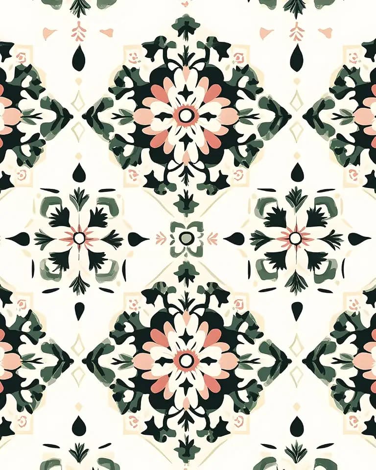 BOKEBEVE Boho Floral Peel and Stick Wallpaper Beige Green 17.5 x 118In
