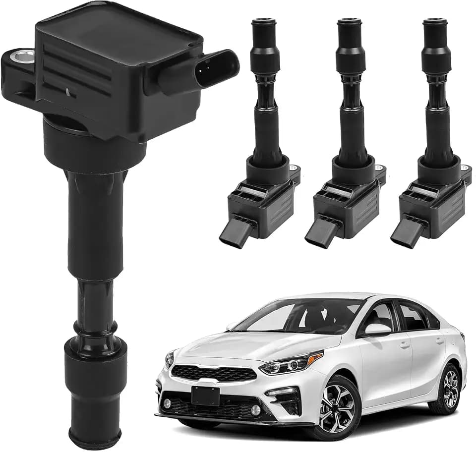 4 PCS Ignition Coils UF816 Compatible with Hyundai 2017-2020 Elantra 2018-2020 Kona 2019-2020 Veloster,2018-2020 Kia Forte 2020 Soul 2.0L L4 Replace# 27300-2E601 49137 GN10877
