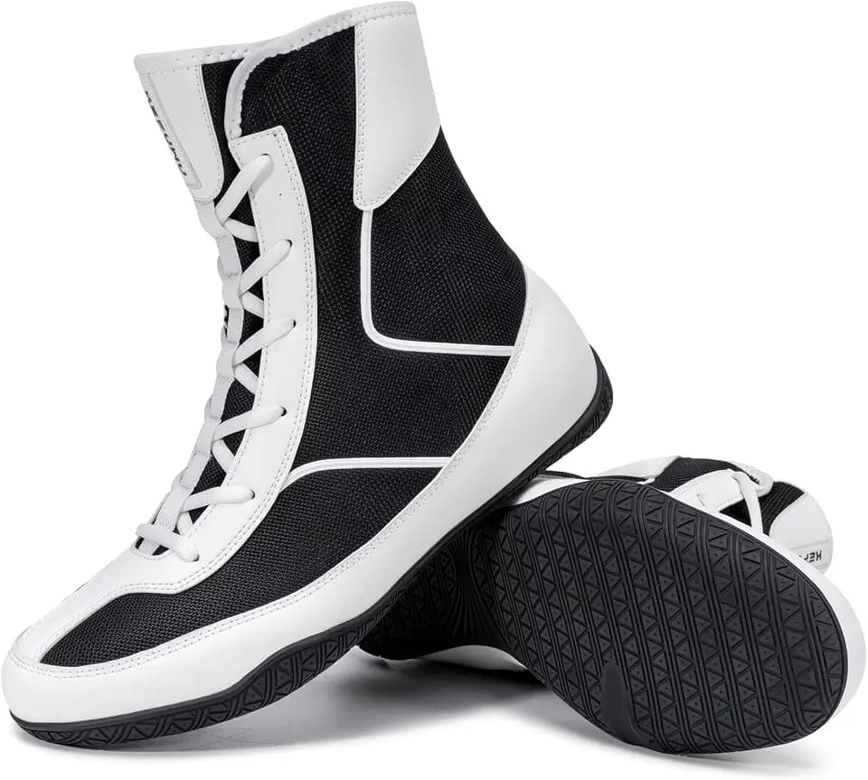Wrestling Boxing Boots Wide for Men Youth High Top Non-Slip