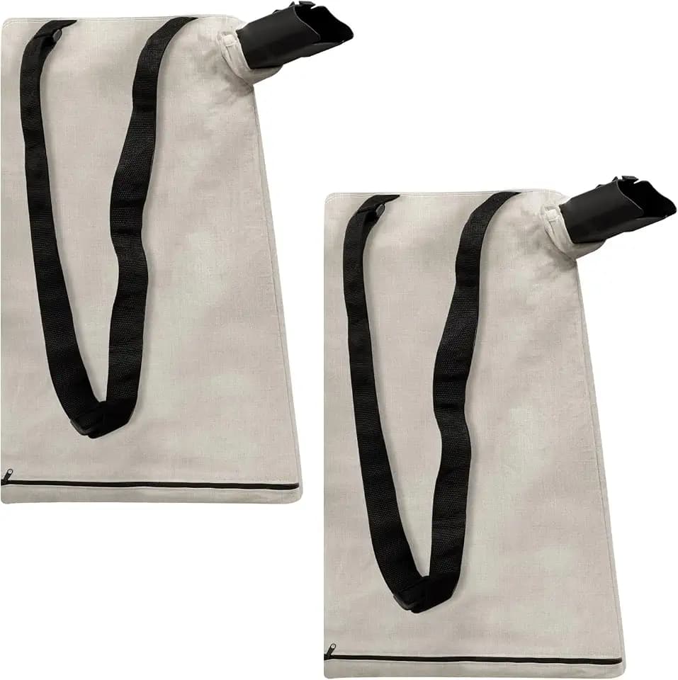 2 Pack 127-7040 Leaf Blower Vacuum Bag Compatible with To ro 51574 51592 51593 51602 51609 51619 51621 - Metal Bottom Zip Debris Collection Vac Bag Replaces 137-2336 108-8994