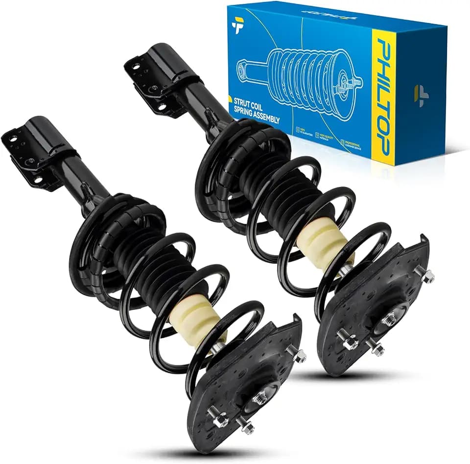 PHILTOP Rear Strut Shock Absorber w/Coil Spring for Impala,Intrigue 2pcs