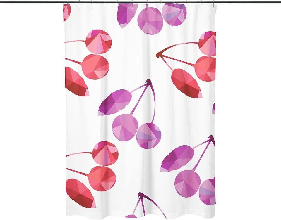 Le Jardin du Lin Digital Gedruckter Duschvorhang, Polyester, Blue, 140 x 200 Cm
