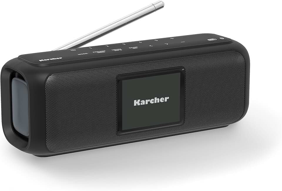 Karcher DAB Go - tragbarer Bluetooth Lautsprecher mit Digitalradio, DAB+