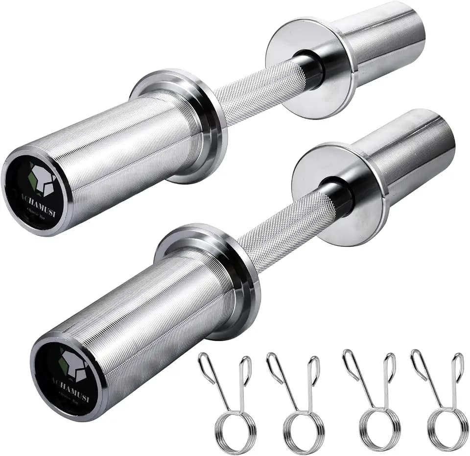 16" Olympic Dumbbell Handle Pair For 2'' Plates For Home Gym