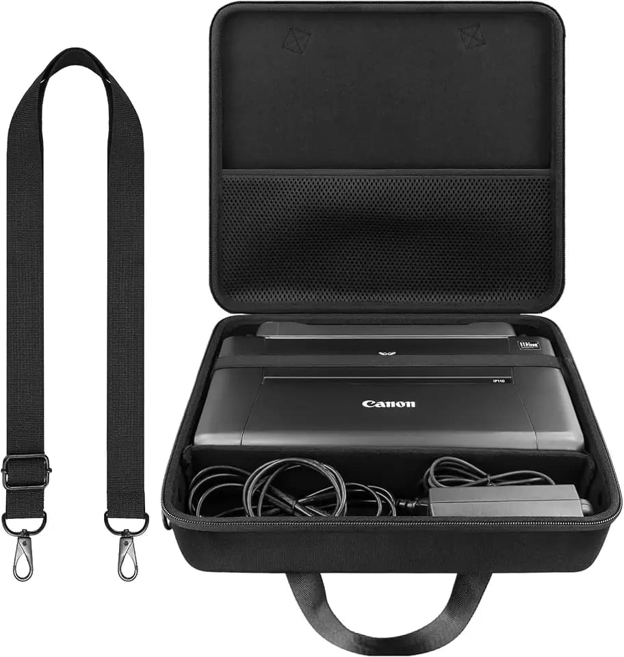 co2CREA Hard Travel Case for Canon PIXMA TR160/TR150/iP110 Printer, Black