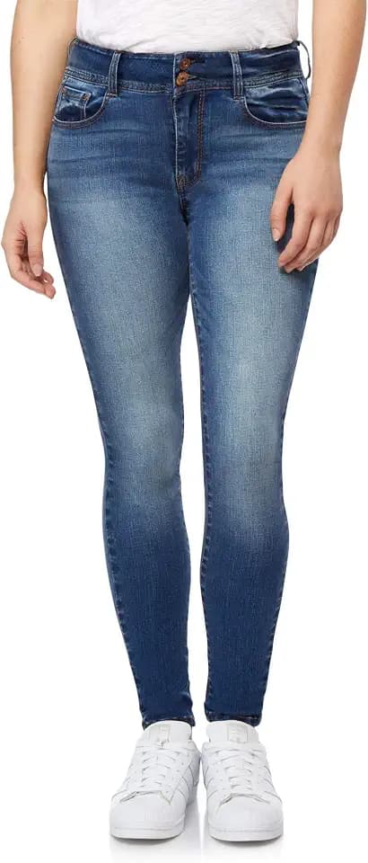 WallFlower Women's Luscious Curvy Flirty Skinny Jeans, Sizes 0-24